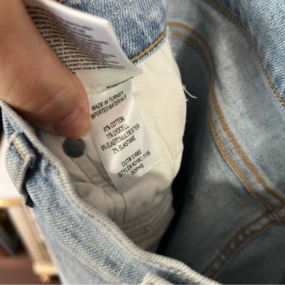 Agolde Sophie Raw Hem High Rise Crop Jeans Size 27 - Picture 8 of 8